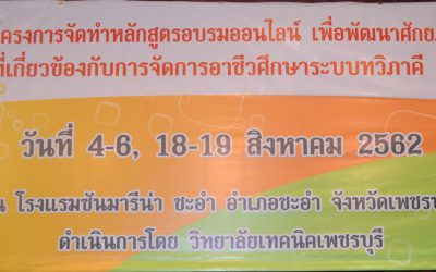 คู่มือ อบรมออนไลน์  4-6 สิงหาคม 2562